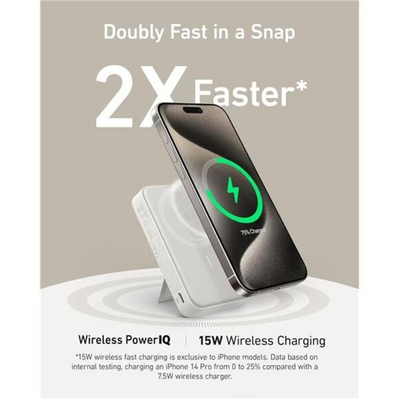 MagSafe portable charger 10000mAh power bank fast wireless charging iPhone 15 14 - Picture 2 of 7